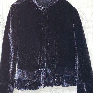 Gorgeous Women's Marc Jacob's Navy Velvet Jacket Size 8